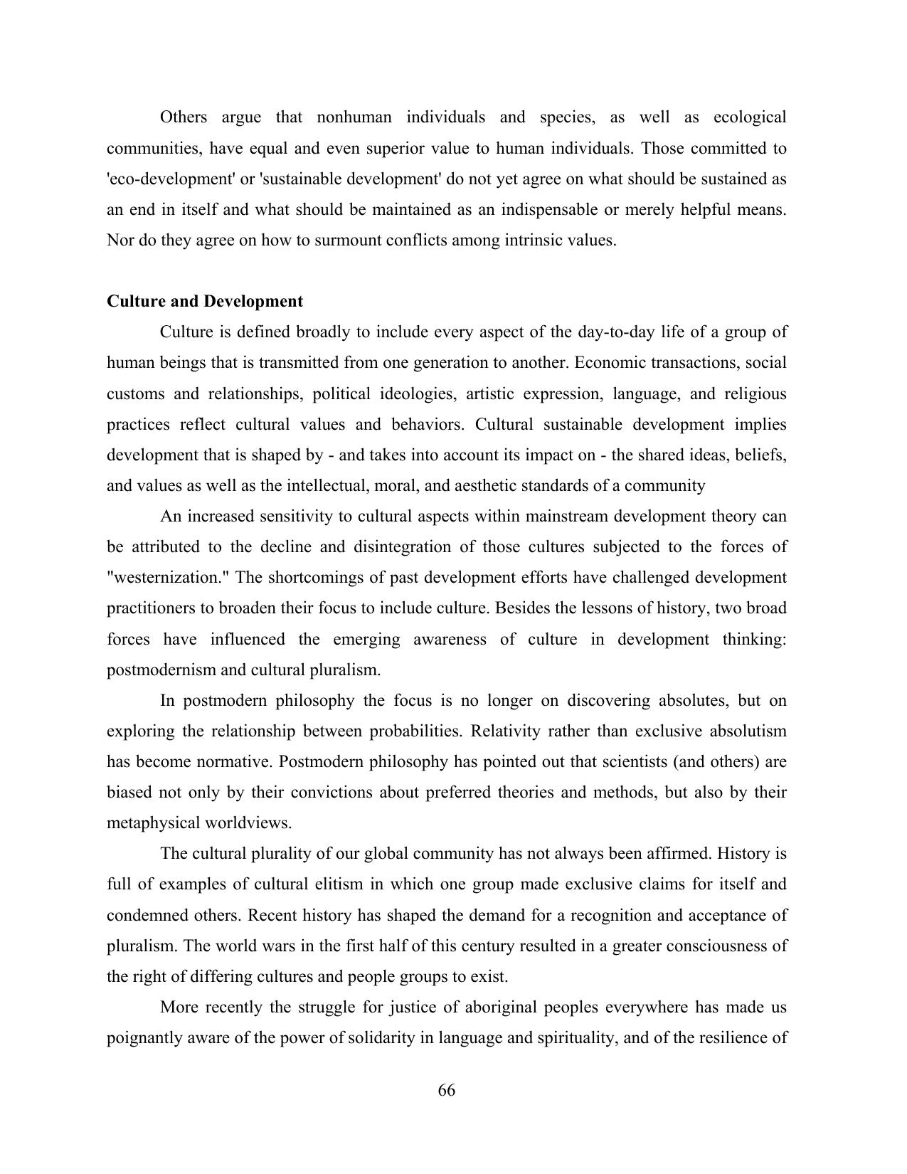BBM Development Studies Module — page 70 of 76